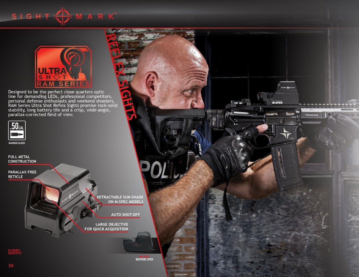 UltraShot M-Spec FMS Reflex Sight Dahili Güneşlikli | Sightmark